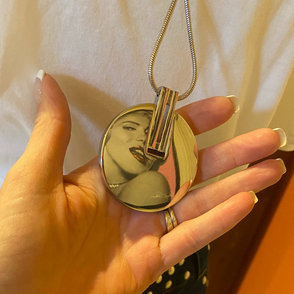 Reversible Black And Silver Statement Necklace - image 5